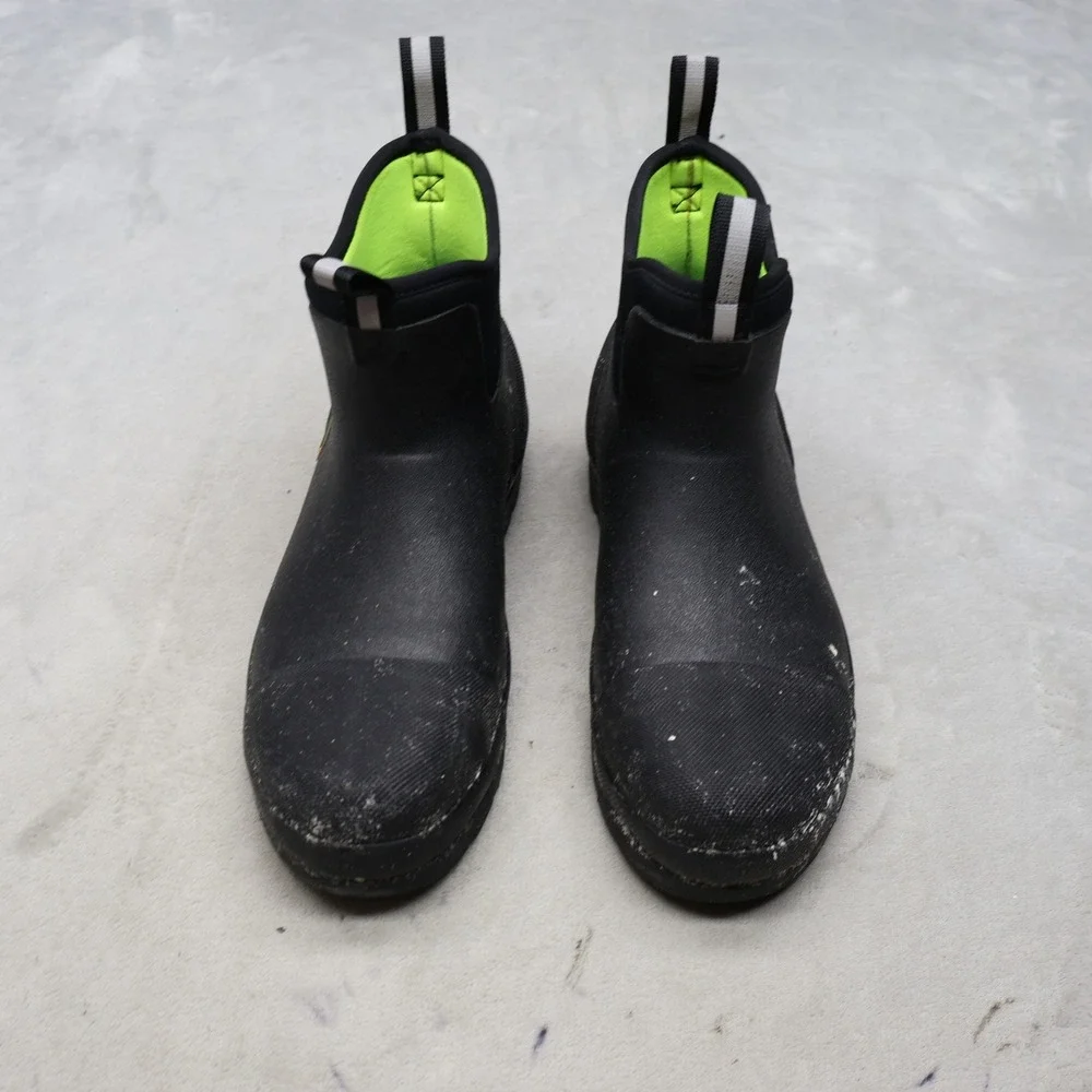 Muck Unisex M8 W9 Work Boots Black Rubber Steel Toe Waterproof Safety 010021